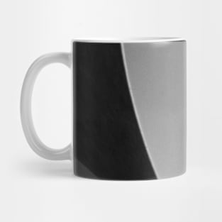 Not obvious. Minimal - black and white Mug